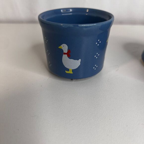 Russ Berrie & Company Duck Goose Heart Shaped Trinket Dish & Candle Holder - Picture 10 of 14